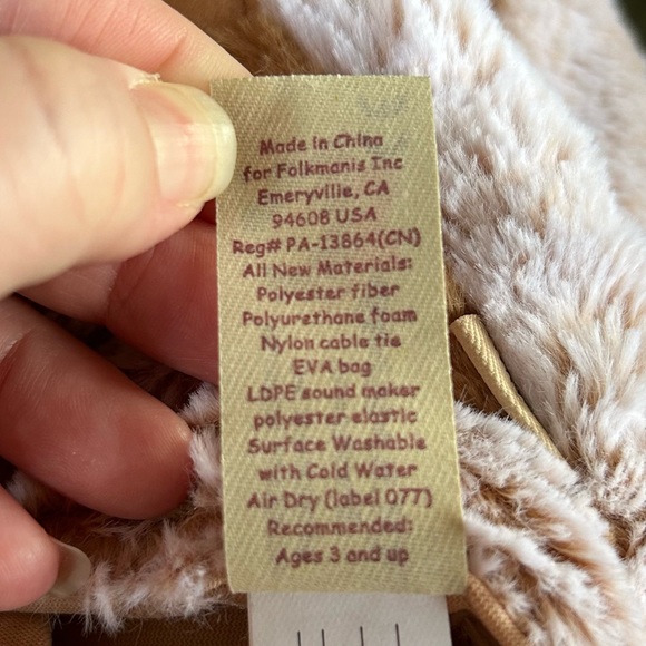 Folkmanis Grunting Pig Hand Puppet Stuffed Animal Farm Piglet Plushie Kid’s Toy - Picture 13 of 15